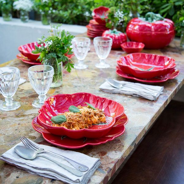 葡萄牙 BORDALLO PINHEIRO 番茄陶瓷餐盤/ 21 CM